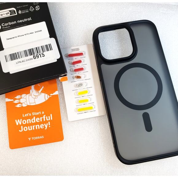 Torras Guardian-Mag Series Case For Apple iPhone 15 PRO MAX Black - Picture 1 of 10